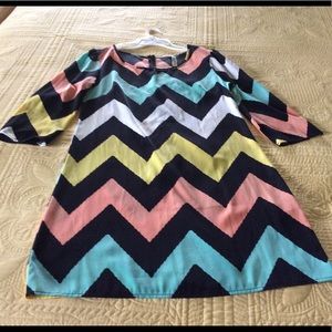 Beautiful multi-color chevron dress